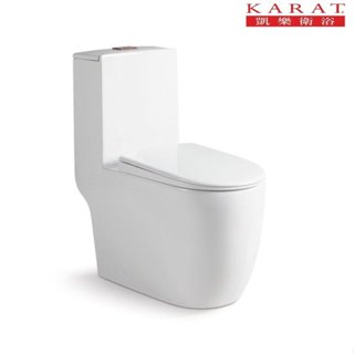 《金來買生活館》美國品牌 KARAT 凱樂衛浴 K-2581 上壓二段式 噴射虹吸式 單體馬桶 省水馬桶