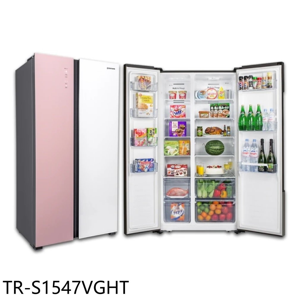 大同【TR-S1547VGHT】547公升變頻超薄對開雙門粉色冰箱(含標準安裝)(7-11商品卡2200元) 歡迎議價