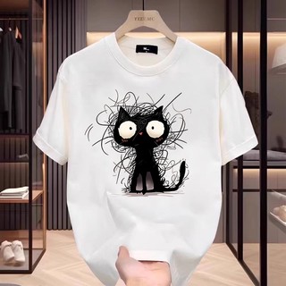 【董小姐】100%純棉上衣寬鬆 顯瘦上衣 美式復古上衣 oversize bf上衣 vintage短袖 印花T恤