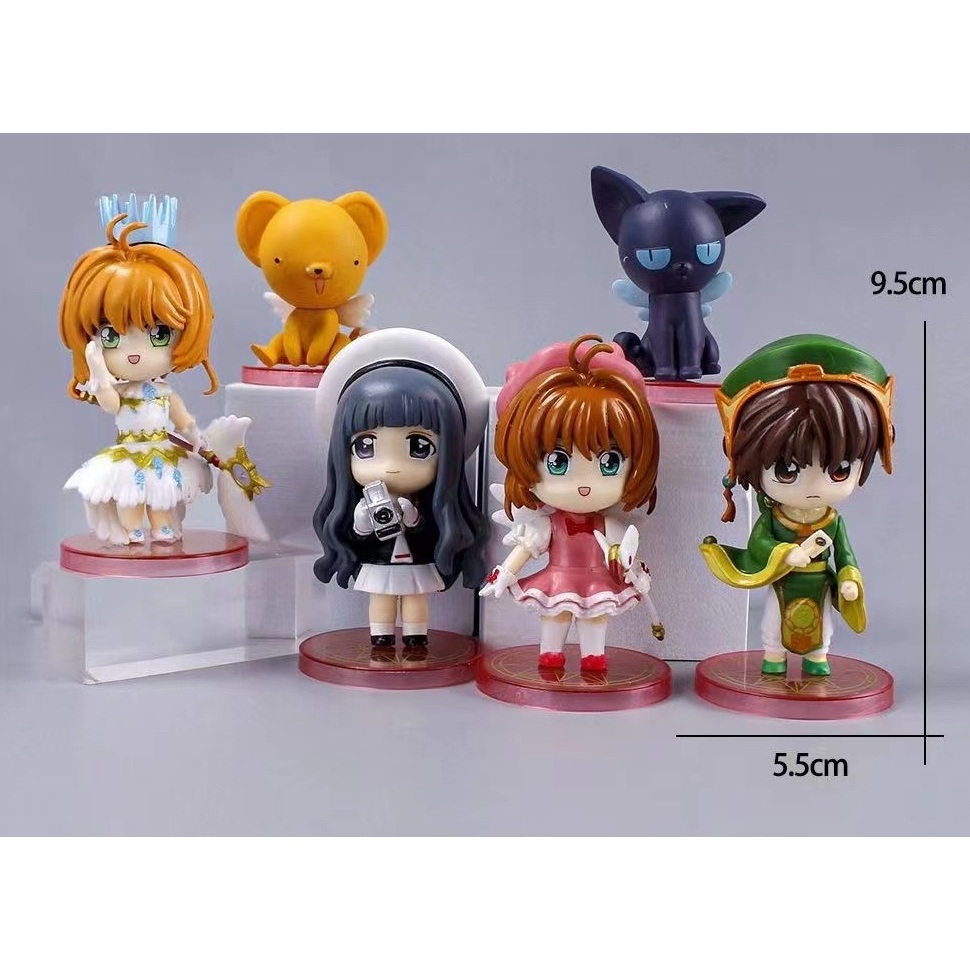 【台灣現貨】庫洛魔法使 木之本櫻 百變小櫻 魔法卡 蛋糕 裝飾 小櫻 模型 玩具 公仔 禮品 人偶 李小狼 可魯貝洛斯