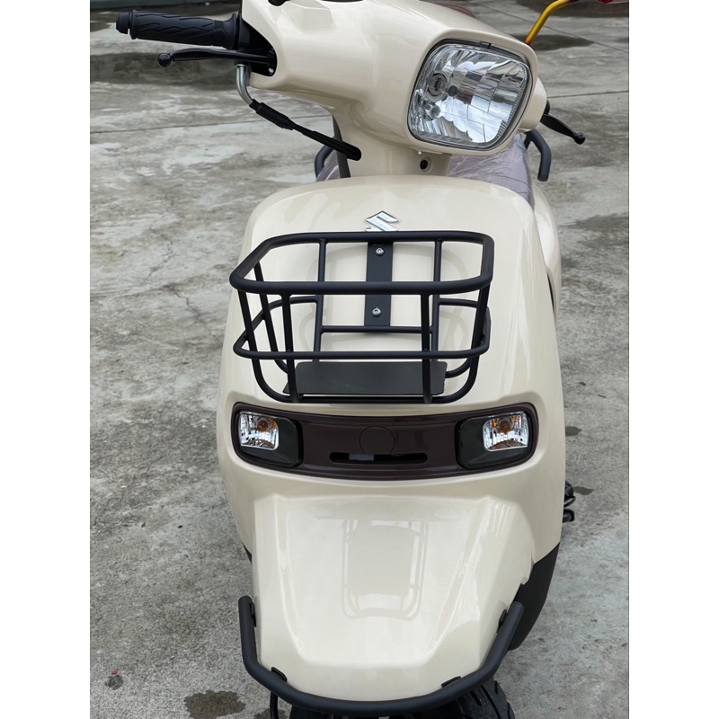 （阿斌精品二輪館）SUZUKI 台鈴 SUI 鴨子125水125專用菜籃 小菜籃 黑鐵菜籃