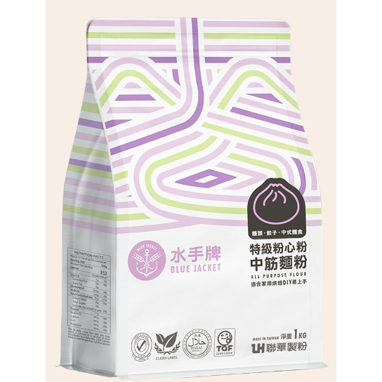 §洺禾§附發票§ 水手牌 特級粉心粉 中筋麵粉 1kg
