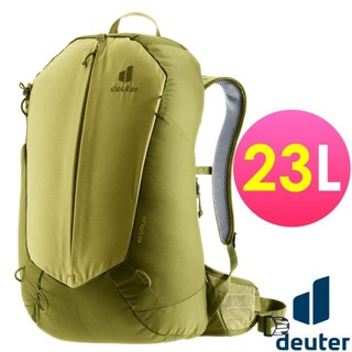 【德國 Deuter】健行登山揹包-網架式 23L AC LITE/自行車揹包 休閒揹包 攻頂包 黃綠 3420324