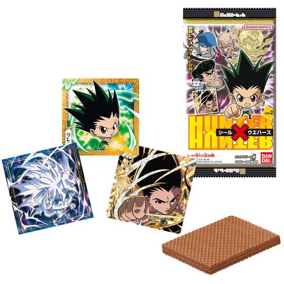 【歐賣小舖】食物已過期 BANDAI 獵人 HUNTER×HUNTER 餅貼 貼紙 威化餅乾 vol.2