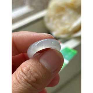 內徑16.5，國際戒圍11，H938，玉到愛，高冰放光白翡翠戒指（戒圈），附陸證，完美無紋！保證緬甸玉A貨翡翠