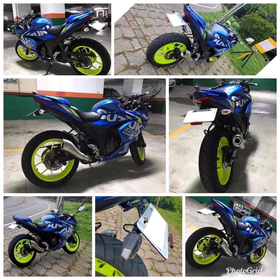 【泰格重車】Suzuki Gixxer 250/SF250 短牌架 後牌架 鬍鬚牌 GIXXER 鬍鬚短牌