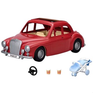 Sylvanian Families<日本森林家族>溫馨家庭交通配件 紅色家庭車(車 嬰兒座椅)家家酒玩具(娃娃需另購)