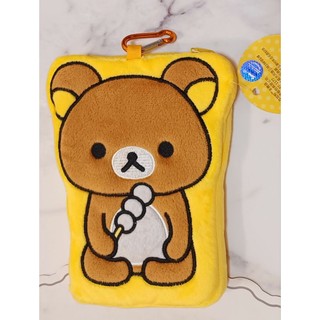 全新正版現貨 日本雜貨☆超人氣㊣版 Rilakkuma 懶懶熊 拉拉熊喫糰子🍡 附掛勾手機套 證件套手機袋 收納包 禮物