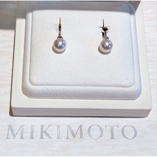 Mikimoto 18k珍珠耳環 Akoyo 珍珠 8mm
