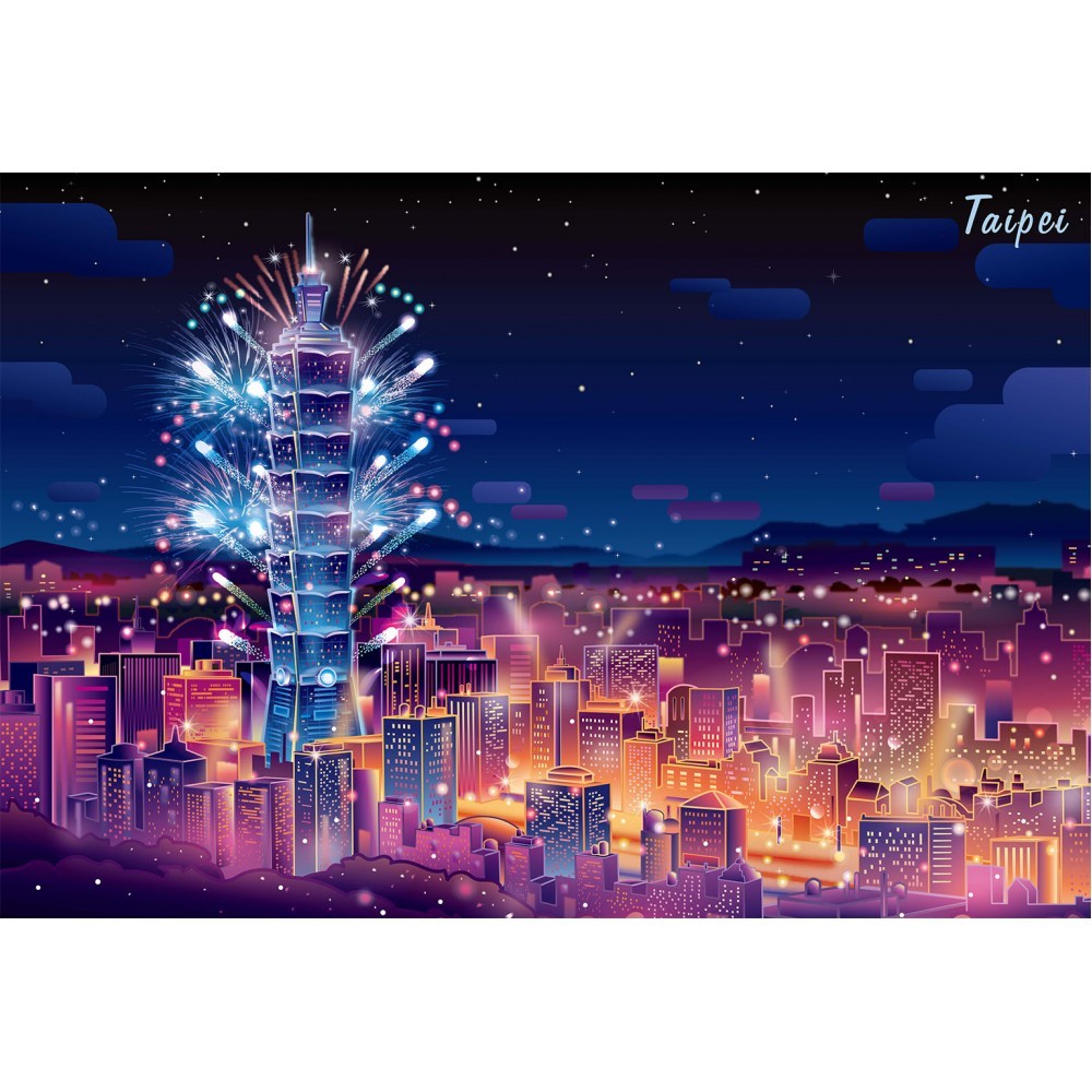 愛樂絲 - 台北夜景 S300片夜光拼圖 A030-002