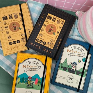 💗正版現貨💗貓行李 32k 自填式 週計畫 束帶 雙線圈筆記本 自填 貓咪 貓旅行 2025 文青 計畫本 記事本 月誌