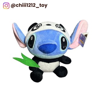 【Disney迪士尼】史迪奇 史迪仔 Stitch 星際寶貝 Q版 坐姿 熊貓款 絨毛玩偶 娃娃 絨毛娃娃 史迪奇玩偶