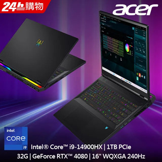ACER Predator PH18-72-9913 黑(i9-14900HX /32G/RTX4080-12G/1T