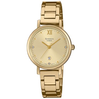 【聊聊甜甜價】CASIO SHEEN 簡約時尚腕錶 SHE-4540G-9A
