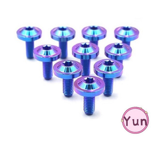 【Yun】🌟 鈦合金螺絲 M6規格 飛碟頭造型螺絲 M6鈦螺絲 鈦螺絲 正鈦螺絲 車牌螺絲 64鈦合金 正鈦