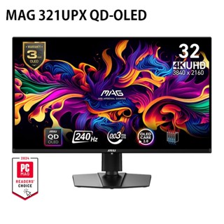 米特3C數位–MSI 微星 321UPX QD-OLED 32型 4K 240Hz 平面電競顯示螢幕