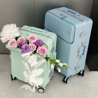 ✨臺灣出貨✨日系前置開口拉鏈行李箱 28吋旅行箱 PC行李箱 20吋登機箱 海關鎖密碼箱 拉桿箱 24吋26吋鋁框行李箱