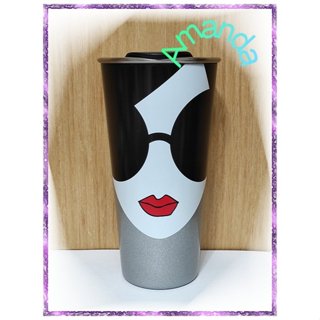 星巴克 Starbucks 2021上市 全新 AO FACE TOGO不鏽鋼杯(16oz)(沒有紙盒)(特價)