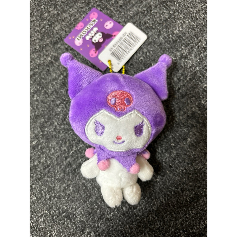 Kuromi 酷洛米娃娃  酷洛米坐姿款 3吋 吊飾 Sanrio 酷洛米布偶 背包吊飾 紫色酷洛米
