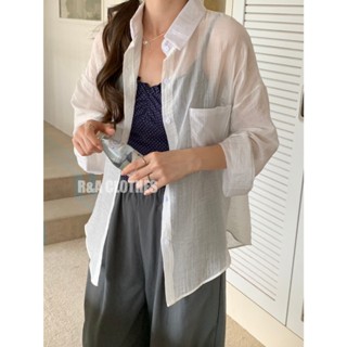 襯衫🤍現貨🤍透膚襯衫 防曬襯衫 透膚上衣 排扣襯衫 R&A Clothes