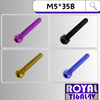 【瘋螺絲】ROYAL 鈦合金螺絲★ M5*35B P:0.8 錐形螺絲★64鈦/正鈦/鈦合金螺絲★出貨附發票★五色可選