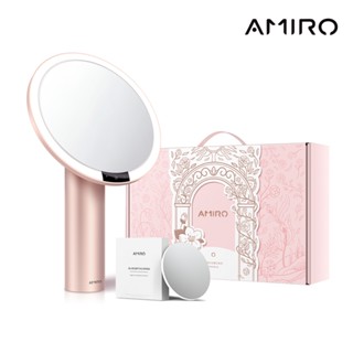 AMIRO Oath自動感光LED化妝鏡 綺夢花園禮盒 薄霧粉 加贈10倍磁吸式放大鏡 情人節禮物 交換禮物 聖誕節