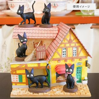 日本正版 宮崎駿 吉卜力 現貨 魔女宅急便 專賣店限定 盒玩 擺飾 黑貓吉吉 六入組 公仔 模型 收藏 不拆售