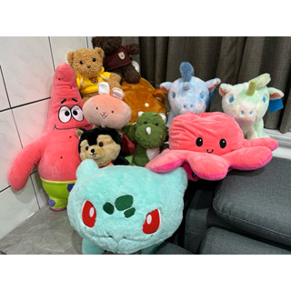 全新 二手🐻‍❄️絨毛娃娃 反轉章魚 熊 狗 鯨魚 卡比獸 公雞 草莓熊 獨角獸 熊貓 聖誕節交換禮物🎁