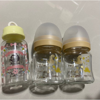 Simba 新生兒 玻璃奶瓶 儲乳瓶+ mammyshop 寬口玻璃奶瓶、Simba儲乳片