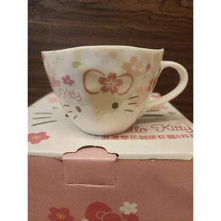 Hello kitty 浪漫櫻花咖啡杯6件組 杯 盤 咖啡杯