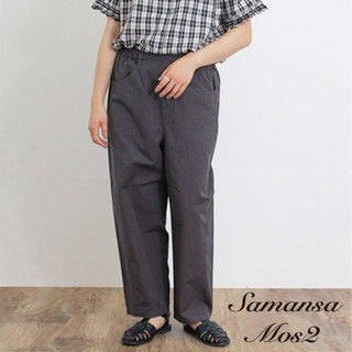 Samansa Mos2 素面鬆緊腰休閒長褲(FL46L0F1980)