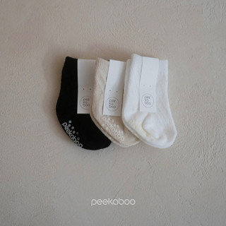 Peekaboo 四季鑽石紋襪子組【現貨+預購】小腿襪 防滑底 嬰兒襪子 新生兒襪子 兒童襪子 寶寶襪子