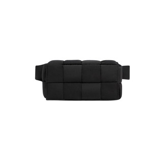 【限時優惠】Bottega Veneta Padded Tech Cassette Small 黑色尼龍腰包｜ASCE