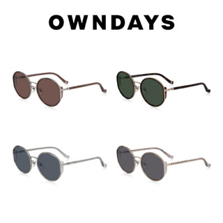 OWNDAYS 時尚個性圓框款墨鏡(SUN8015B-3A)