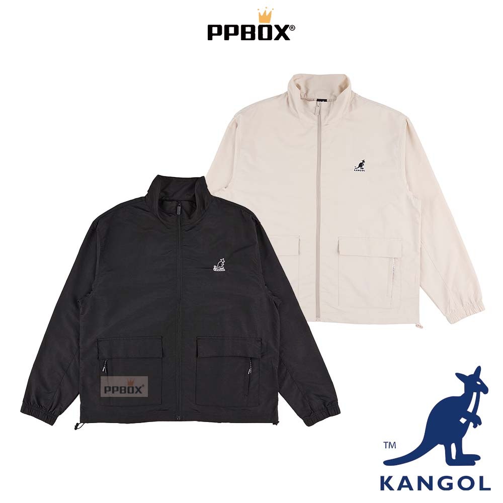 KANGOL 袋鼠 風衣 外套 薄外套 獨家款【64258420】時尚 防風 長袖 立領外套 防曬 衝鋒衣 日韓穿搭