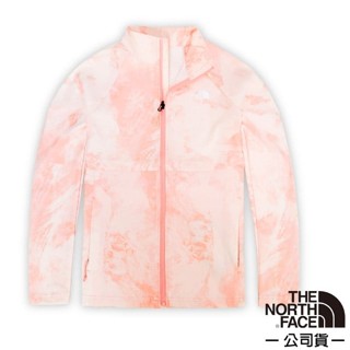 【The North Face】女 可調節防風防潑水外套 WindWall/軟殼夾克 輕量機能運動風衣 粉 49ET