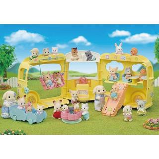 EPOCH 森林家族 歡樂彩虹幼稚園校車組 PE15317 家家酒 黑冷媽