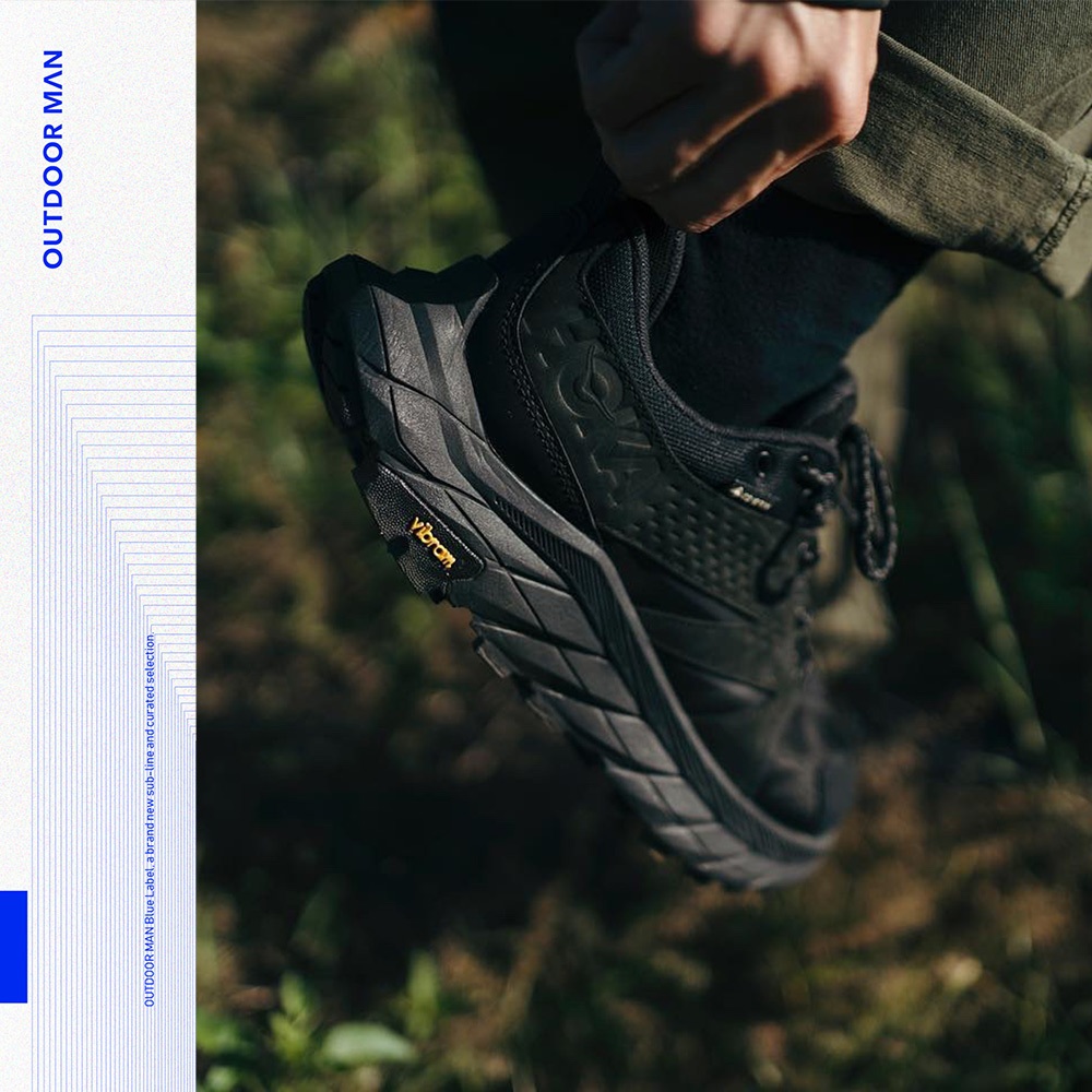 [HOKA] 男款 Anacapa Breeze Low 戶外健行鞋 BBLC 黑色 (1127920)
