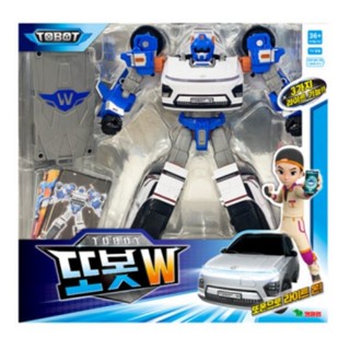 可超取🇰🇷韓國境內版 機器戰士Tobot W 白色 車子 卡片 變形 機器人 公仔 模型