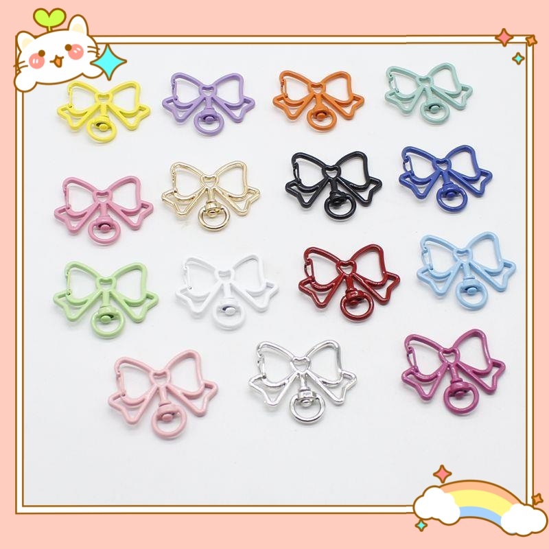 蝴蝶吊飾 鑰匙扣 蝴蝶結鑰匙扣 龍蝦扣 彈簧扣 diy鑰匙扣 配飾 手機鏈鑰匙扣 箱包掛件扣