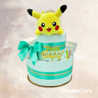免運 🚀快速出貨🚀【DreamCare】皮卡丘尿布蛋糕 新生兒禮盒 彌月禮盒 滿月禮盒 週歲禮物 嬰兒禮盒