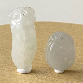 【採霏】天然緬甸玉A貨 翡翠 冰糯種平安如意胡瓜玉墜