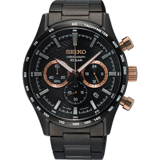 SEIKO 精工 競速賽車計時腕錶 SSB475P1/8T63-00Y0U