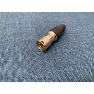 台灣現貨24h出貨高級鍍金佳能頭 CANON頭 NEUTRIK公頭卡農頭 XLR平衡接頭 佳能公母頭 CANON公母頭
