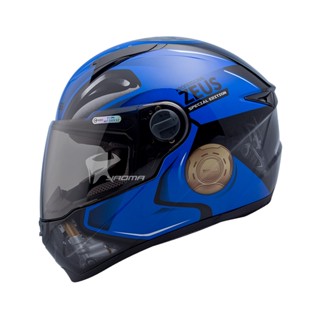 【ZEUS】安全帽 ZS-811 AL39 珍珠黑藍 重機 油箱 輕量化全罩帽 811 入門 ｜耀瑪騎士