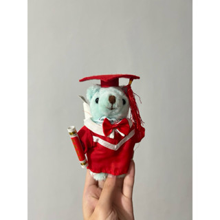 畢業小熊 裝飾 吊飾 畢業禮物 藍色小熊 學生服小熊