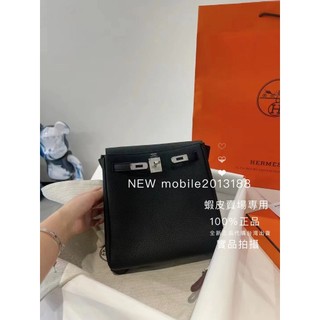 客訂到貨 全新正品 Hermes 愛馬仕 黑色銀釦 Kelly Ado Backpack 雙背帶設計 後背包