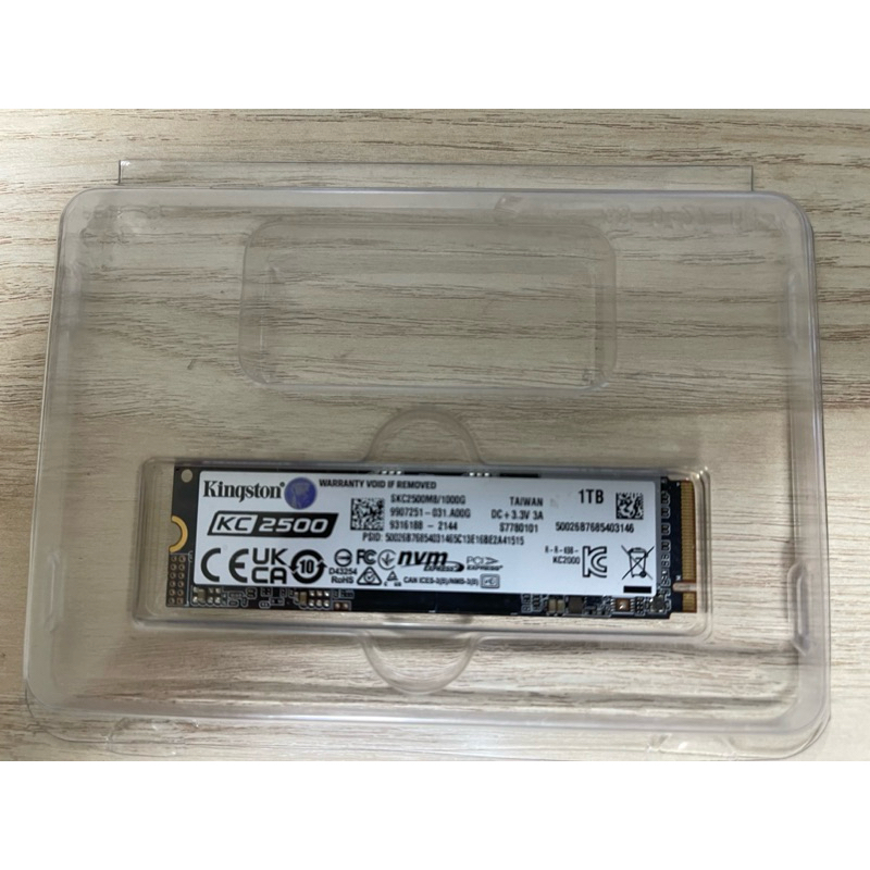 Kingston 金士頓 KC2500 1TB GEN3 M.2 2280 NVMe SSD