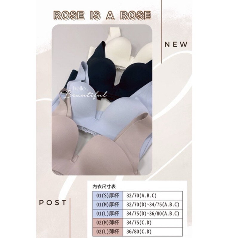 郭雪芙代言內衣/全新出清/零著感內衣👙