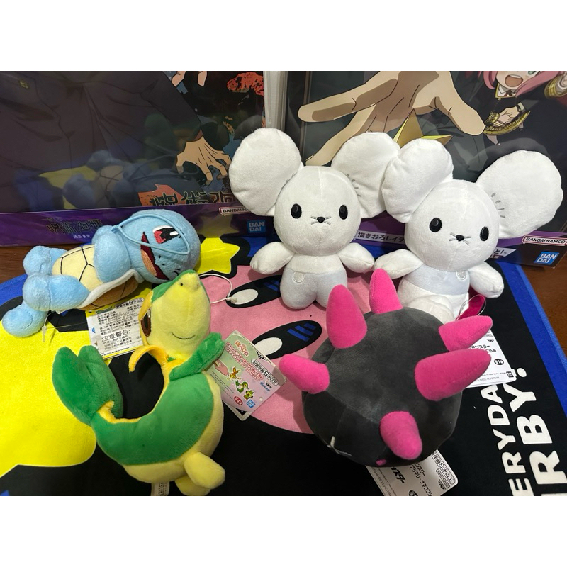 萬代 神奇寶貝 寶可夢 小景品 小娃娃 傑尼龜 一對鼠 藤藤蛇 拳海參